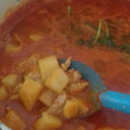El cooksnap de Ana Hepa cuando hizo Bistec🥩 con papas🥔.