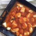 El cooksnap de cata69 cuando hizo Ñoquis con salsa de pollo.