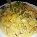 El cooksnap de Zaida TC @alquimiasfood cuando hizo Pollo al curry con cacahuetes y leche de coco.