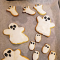 El cooksnap de Gabriela Diez cuando hizo Galletitas Halloween: fantasmas sabor a miel.