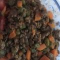 El cooksnap de Alexis ureña cuando hizo Picadillo de vainica y zanahoria.