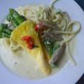 Cooksnap dari Ridha An Nisa untuk resep Fettucine dengan Saos Carbonara ekonomis