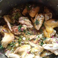 El cooksnap de Carolina cuando hizo Pollo guisado al estilo Dominicano.