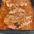 El cooksnap de Juan Manuel Olaiz cuando hizo Bondiola braseada (desmechada).