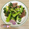 棠棠 的 青江菜炒梅花豬 cooksnap