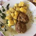 Cooksnap από antonismavro στη συνταγή Μπιφτέκια αφράτα με λεμονάτες πατάτες στο φούρνο
