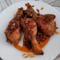 El cooksnap de Alba Cornejo cuando hizo Pollo rustido con pasas y piñones.