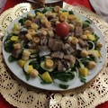 El cooksnap de Raul cuando hizo Ensalada de sardina ahumada, mango y pepino.