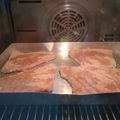 El cooksnap de Denisse Gil cuando hizo Milanesas al horno.