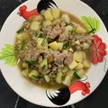 รูป Cooksnap ของ MiniNan Suantong เมื่อเขาทำ มันฝรั่งผัดกระเทียมหมูสับ