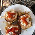 El cooksnap de Guillermo N cuando hizo Hamburguesa de bacalao con pimientos asados.