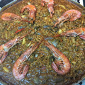 El cooksnap de Montse Rios cuando hizo Paella mixta.