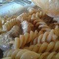 El cooksnap de Danny cole cuando hizo Fusilli con crema de chipotle.