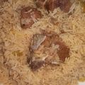 Mahreen Rauf 's cooksnap of when they made Lamb biryani.