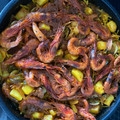 El cooksnap de Bea Hache cuando hizo Fideuá al horno con carabineros y almejas.