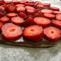 El cooksnap de astrid badia cuando hizo Pastel de chocolate y fresones, sin horno.