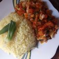 @Rahma Barde's cooksnap of when they made Singaporean rice with gravy sauce.