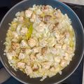 El cooksnap de Inma cuando hizo Bonito encebollado con langostinos y patatas.