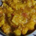 Divya Singh 's cooksnap of when they made Baingan aloo ki sabji.