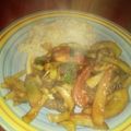 El cooksnap de Viviana cuando hizo Lomo saltado.