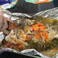 El cooksnap de boliche cuando hizo Corvina al horno.