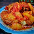 Cooksnap Norashikin Rahmat semasa beliau membuat Ayam sambal berlado.