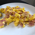 El cooksnap de Félix Cortés Schöler cuando hizo Huevos con jamón, para el desayuno.