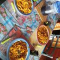 El cooksnap de Miguel Angel Mejia cuando hizo Tallarín rojo con Pollo.