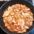 El cooksnap de Sr Rul cuando hizo Pollo a la naranja con piña y pimientos.