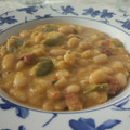 El cooksnap de Luis J. cuando hizo Alubias blancas con chorizos caseros.