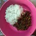 Cooksnap dari Revina Vilianti Sari untuk resep Mpasi 1 tahun nasi daging sapi cincang