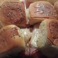 Dan's cooksnap of when they made Hawaiian ham n cheese sliders.
