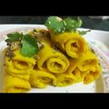 Rita Sharma का कुकस्नैप जब उन्होंने खांडवी (Khandvi recipe in Hindi) बनाया था।