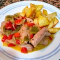 El cooksnap de Víctor Chuliá Portell cuando hizo Longaniza fresca al vino blanco y patatas fritas 🍟😊.