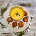 il Paola Catalano quando ha preparato Polpette di ceci con salsa yogurt