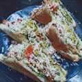 chandani morbiya's cooksnap of when they made ચીઝ વેજિટેબલ ક્લબ સેન્ડવિચ (Cheese Vegetable Club Sandwich Recipe In Gujarati).