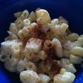 Michael's cooksnap of when they made Deviled Egg Macaroni Salad.
