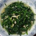 陳伽瑜 的 蒜炒菠菜 cooksnap