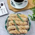 Cooksnap dari Vey Alodia's Kitchen untuk resep Kue Kepang Ketan Salju Devina Hermawan