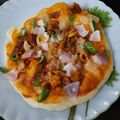 Debashree Deb's cooksnap of when they made চিকেন টিক্কা প্যান পিজ্জা (chicken tikka pan pizza recipe in Bengali).