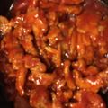 El cooksnap de Alejandra De Hernandez cuando hizo Pollo agridulce.