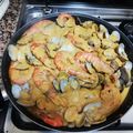 El cooksnap de mjrolan cuando hizo Rape con almejas y gambas en salsa.
