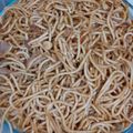 Mamoni Banerjee's cooksnap of when they made Fried Sausage Spagetti.