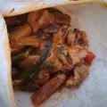 El cooksnap de Laura Fernández Fernández cuando hizo Fajitas rellenas de bacon y verdura.
