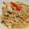 El cooksnap de José Luis HR cuando hizo Fideos chinos con pollo y gambas.