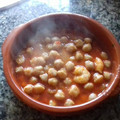 El cooksnap de Manuel Castilleja cuando hizo Garbanzos con langostinos.
