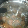 El cooksnap de Shamiram Youssefi cuando hizo Espaguetis con salsa de tomate y albóndigas.