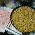El cooksnap de Maximiliano Falótico cuando hizo Tortilla de papa rellena de jamón y queso.