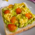 Cooksnap dari Kiki_Nomuyepo untuk resep Avocado Toast Bread with Scrumble Egg (menu diet 350kalori)