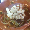 El cooksnap de kenias' cuando hizo Sopa de nopales con Chorizo.
